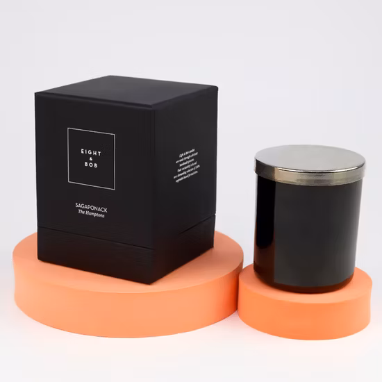 Embalagem de presente de papel personalizada Caixa de vela de papelão luxuosa para jarra de vela