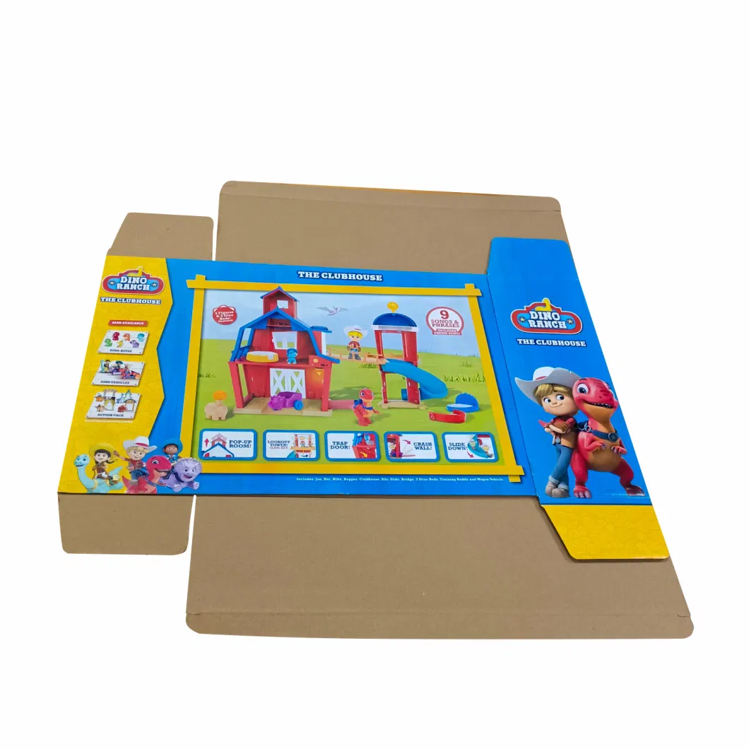 Big Corrugated Packaging Box Foldable Chirldren Toy Shipping Boxes Custom Logo Subscription Mail Box