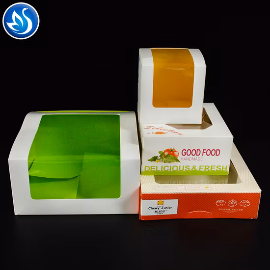 Design gratuito de papelão de sobremesa pastelaria branca barata por atacado caixa de padaria de papel artístico para embalagem de alimentos com alça