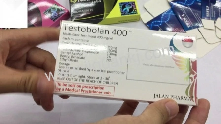 Peptides feitos sob encomenda do holograma 10iu HGH caixas de papel do pacote dos esteroides do tubo de ensaio de 10 Ml